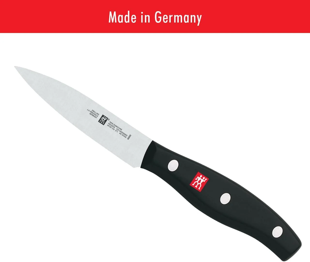 ZWILLING Twin Signature 7-Piece German Knife Set with Block, Razor-Sharp, Made in Company-Owned German Factory with Special Formula Steel perfected for almost 300 Years, Dishwasher Safe